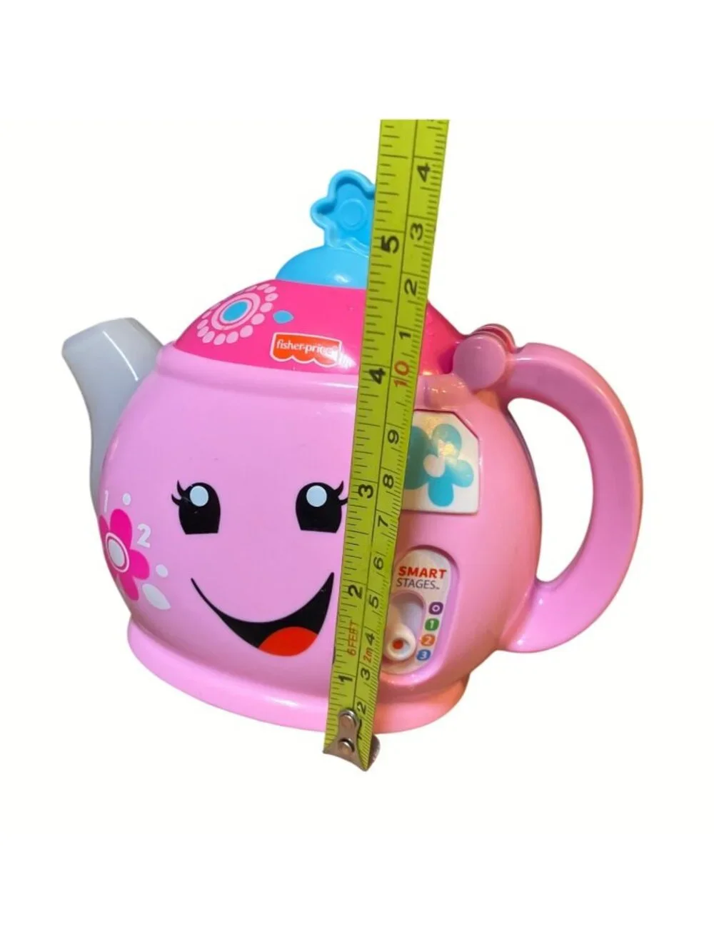 Fisher-Price Laugh & Learn Smart Stages Musical Tea Pot Toy Pink Interactive